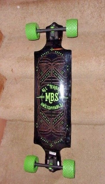 NEW skateboard MBS ALL - TERRAIN UNSTOPPABLE longboard HUGE monster wheels