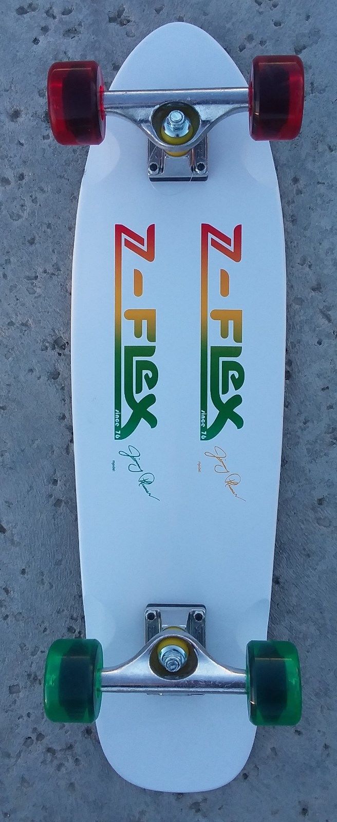 New Z-FLEX Signature Jimmy Plumer Rasta Cruiser Skateboard RETRO Complete RARE