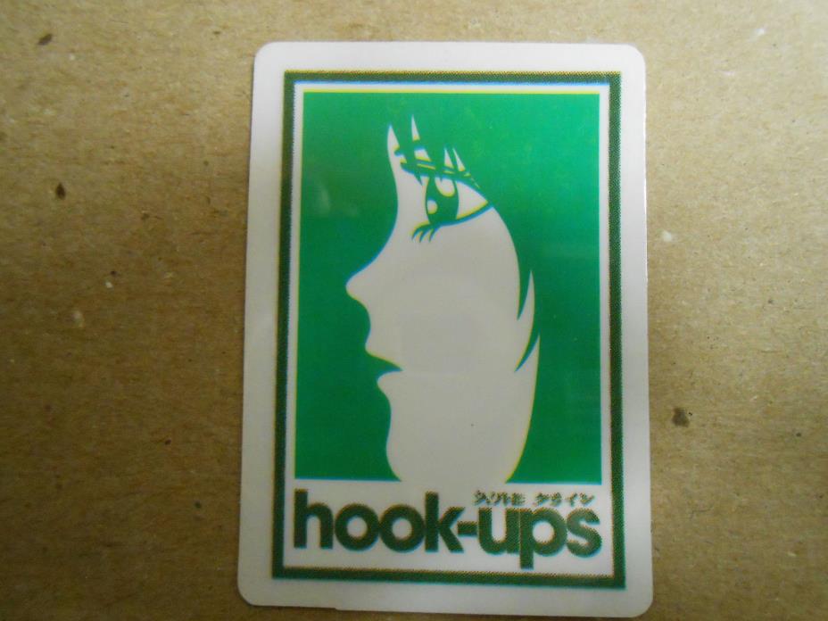 Vintage Hook Ups Skateboard Sticker super rare 90s birdhouse blind world girl