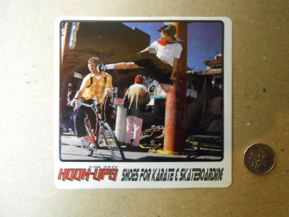 Vintage Hook Ups Skateboard Sticker super rare 90's birdhouse blind world girl