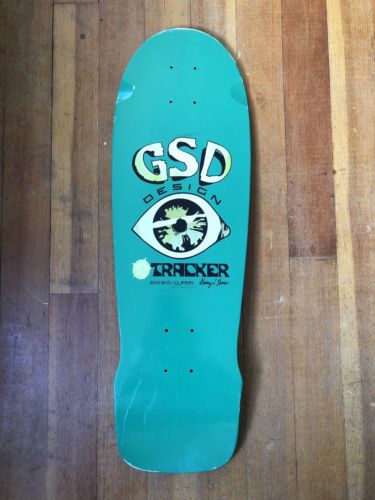 vintage skateboard deck GSD Tracker Original 1980’s NOS Green