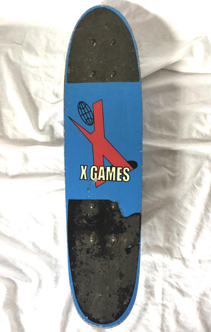 Vintage X GAMES SKATEBOARD STATIC California Blue 24