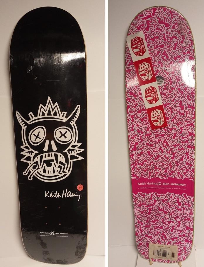 Rare Alien Workshop X (Keith) Haring MONSTER 8.75 Warped Skateboard Deck NOS AWS