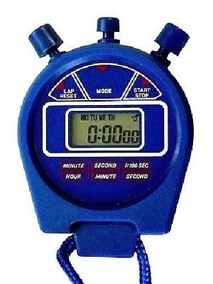 10 Digital Stopwatches Stop Watch 1/100th Second Alarm Date