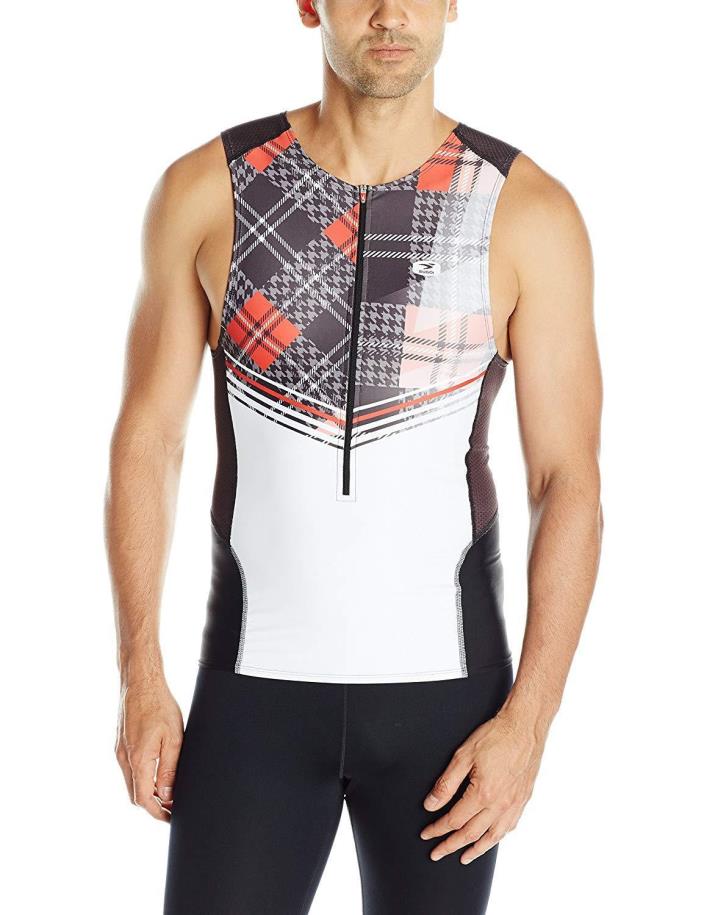 Sugoi Men's RPM Tri Tank Shirt, Chili Red, Small