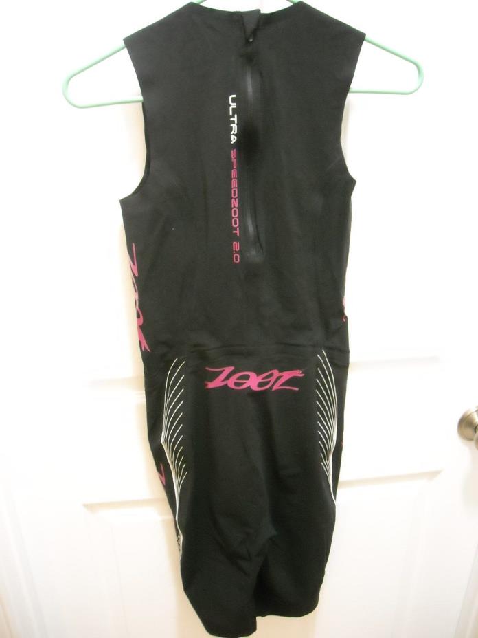 Zoot Womens Ultra Speedzoot 2.0 Tri Suit Black Sports Swimming Lightweight - L