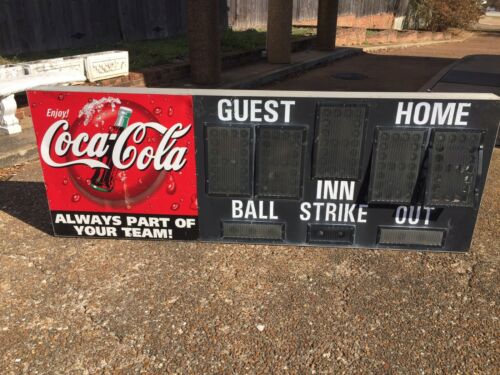 Coca Cola Baseball Scoreboard