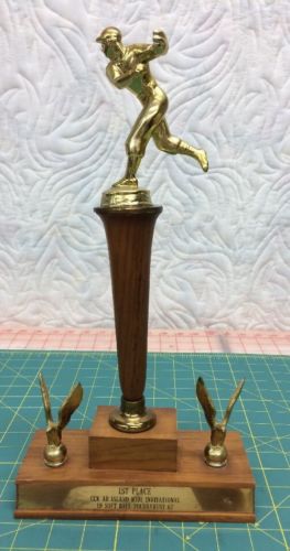Vintage 1967 Softball League Figural Trophy