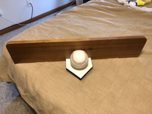 Softball Trophy Shelf Decorative Room Hanging Shelf With Home Plate And Softball