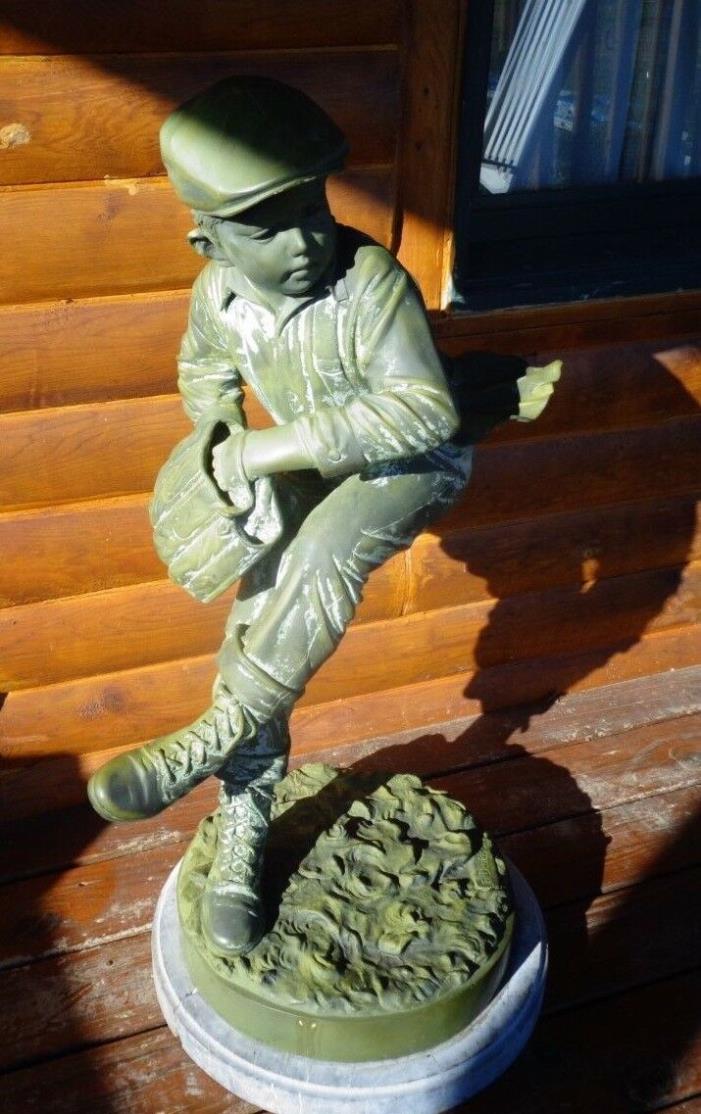 Bronze Baseball Player Statue Jim Davidsion Little League 38