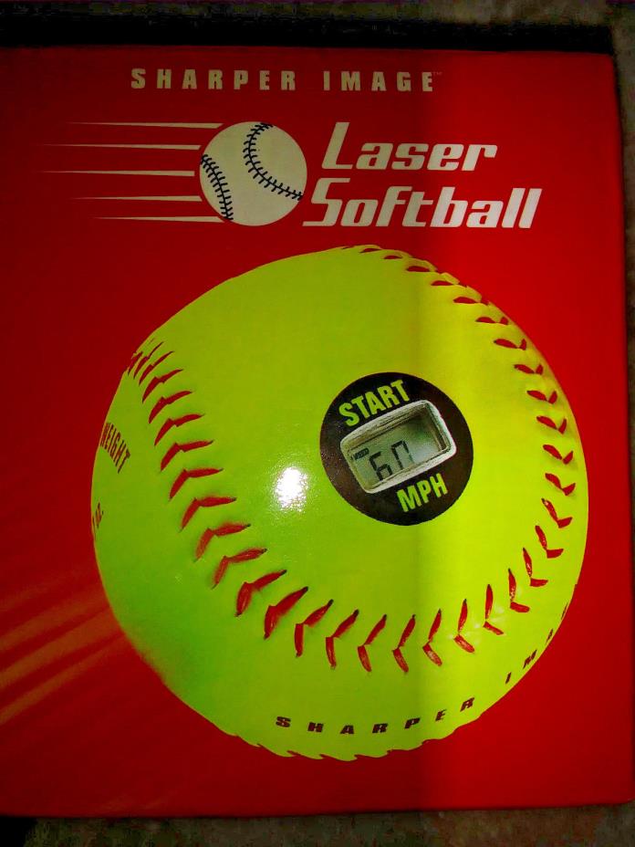 New Sharper Image Laser Softball Yellow Pitching Speed MPH