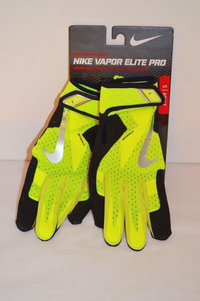 New $60 Nike Vapor Elite Pro Adult Batting Glove Volt/Black Small/S Hyperfuse