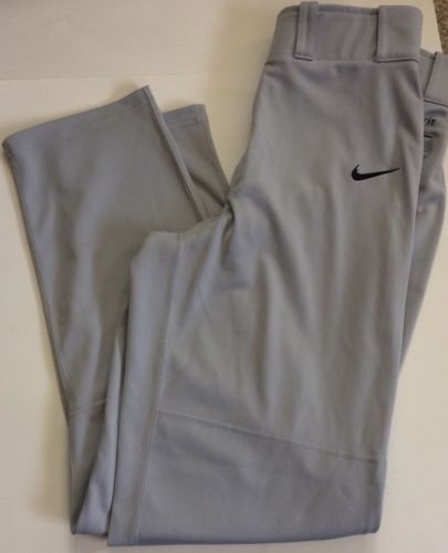 Nike Mens Baseball Softball Dri Fit Gray Pants Belt Loops Size Medium