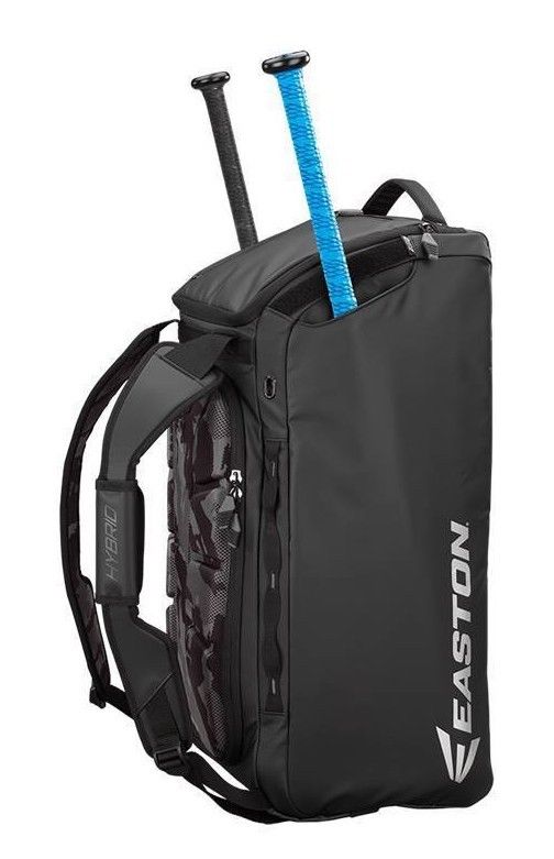 NEW *** Easton Hybrid Backpack / Duffle Bat Bag Black