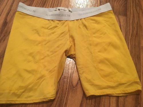 Women's Softball Sliding Shorts Large L Yellow Stromgren