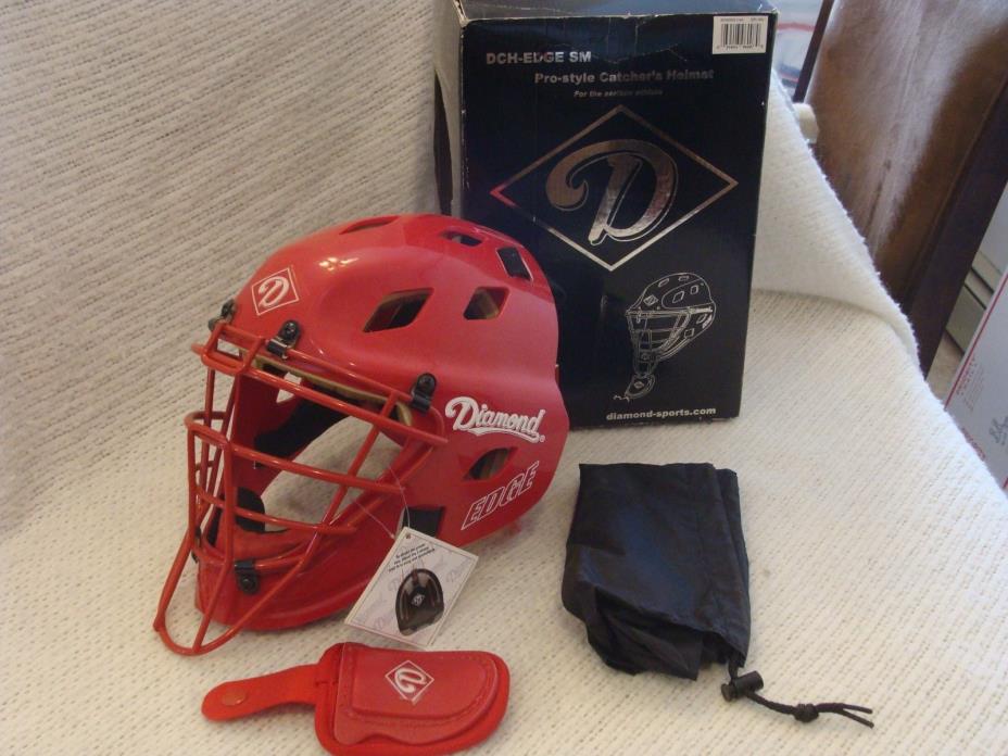 PRO STYLE UMPIRE CATCHER MASK HELMET DIAMOND EDGE NEW  Sm (Size 6-1/2  - 7)