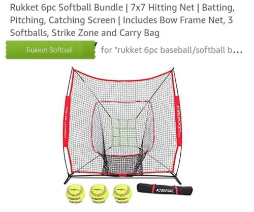 Rukket 7x7 Baseball / Softball Net | Practice Hitting, Pitching, Batting ... New