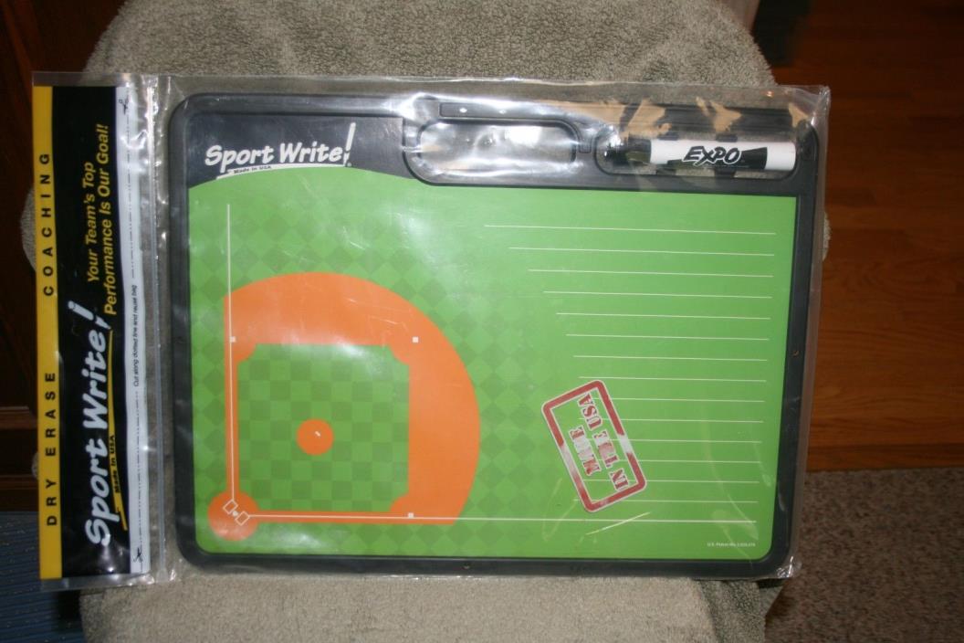 Sport Write Pro Diamond Baseball Dry Erase Board Large Coaching Aid Brand New