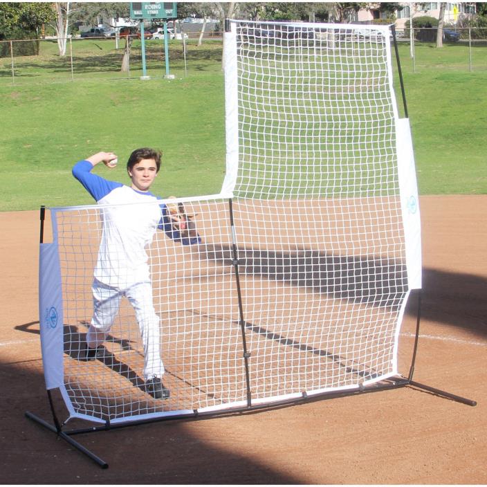 Baseball Pitcher Screen Protector Portable Youth Pitching Hitting Practice Net