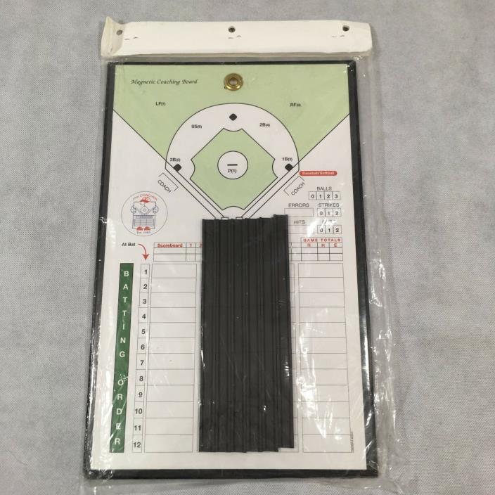 The Coacher Baseball Softball Magnetic Coaching Board Dry Erase (missing pieces)