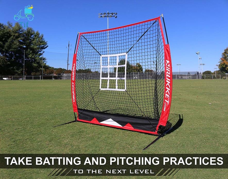 Baseball / Softball Backstop With Stike Zone Net 5 Feet high Carry Bag