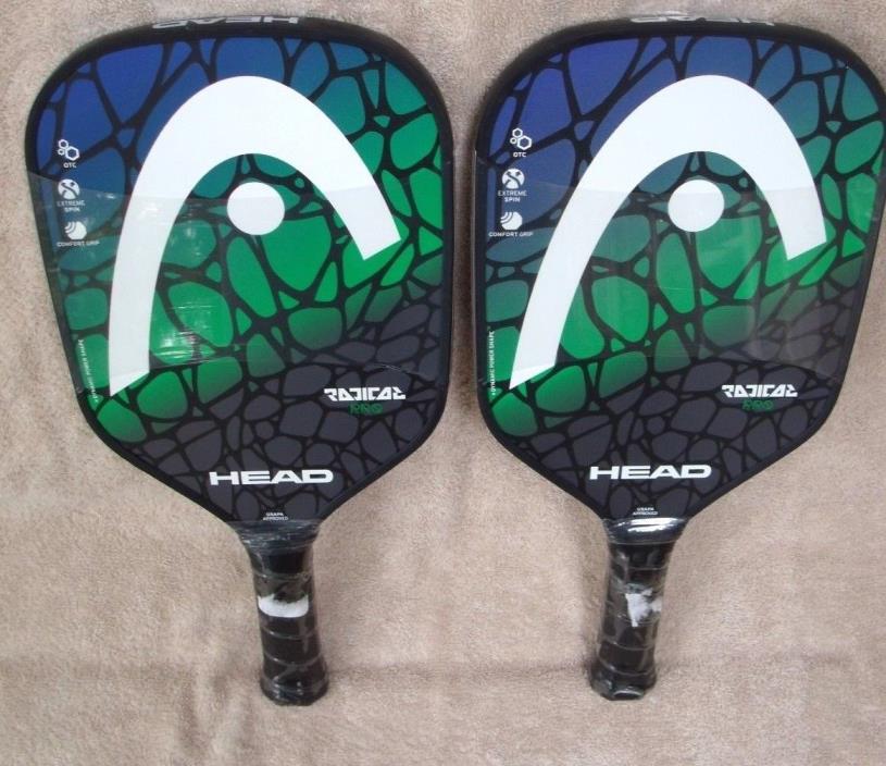 2 X Head Radical Pro Pickleball Paddle ~ New Style ~