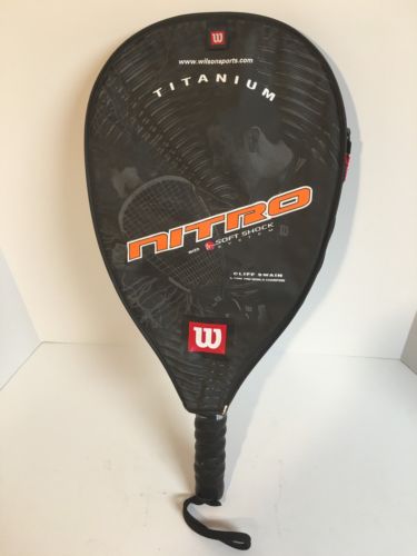 Wilson Sports Racquet and Cover Titanium Nitro Soft Shock Cliff-Swain Racquetbal