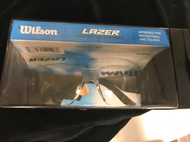 Wilson Lazer Protective Eyewear Raquetball and Squash Mens Lightweight Design