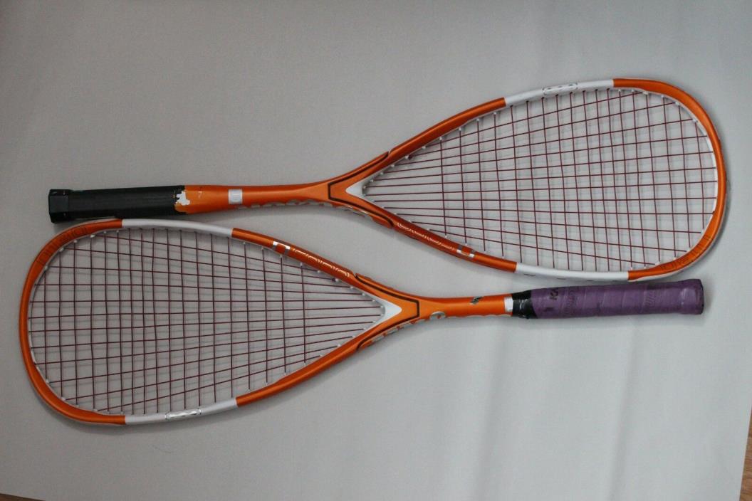 Lot 2 - Wilson ncode n130 squash racket Racquet - Used with wear/tear READ DESC