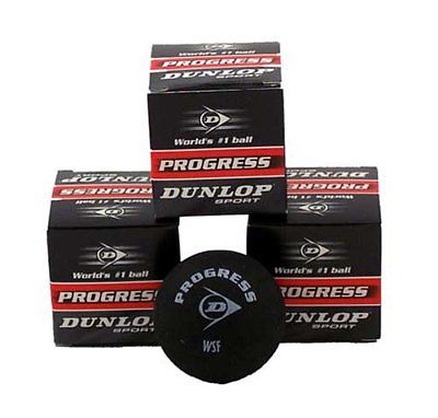 Dunlop Progress Squash Ball - 3 Balls