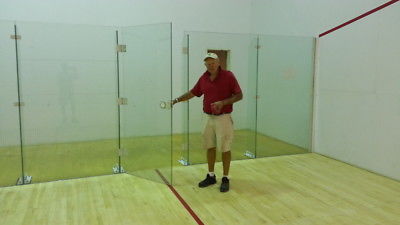 Squash Court Back Glass Wall Panels
