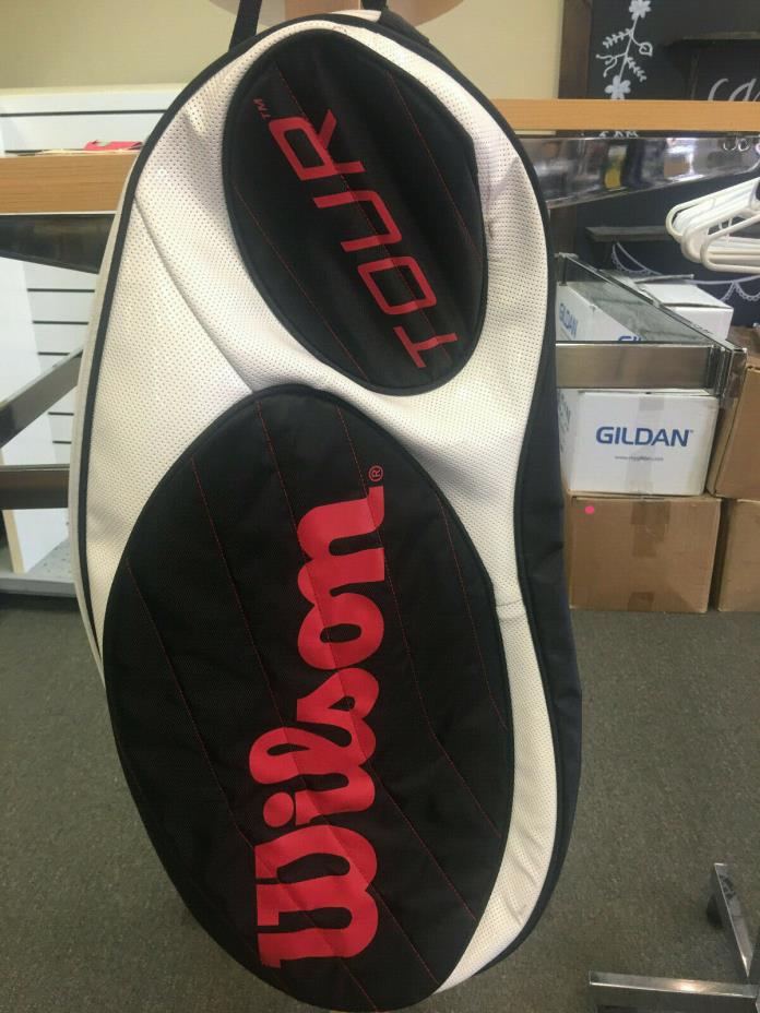 Wilson Tour- Double Tennis Racket Bag- Backpack-  Large Ball Storage