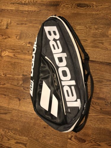 Babolat Pure Drive Tennis Badminton Bag RHX3 Black Up To 3 Racks EUC!