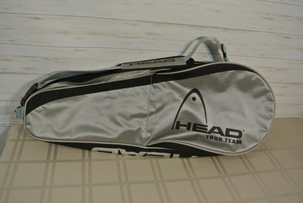 HEAD TOUR TEAM Multi Tennis Racquet Bag Black Gray Case Racket Ball Carry Court