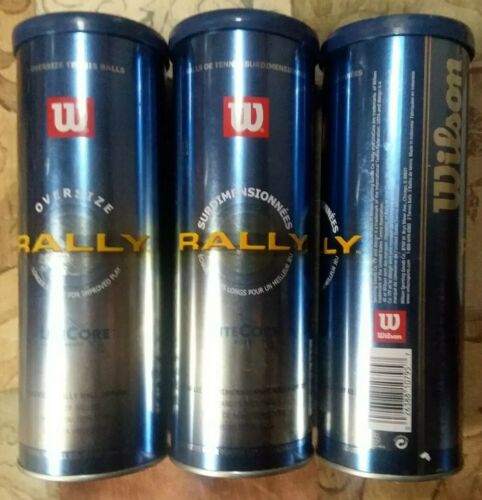 Wilson Oversize Rally Tennis Balls With Litecore. 3 New sealed containers. RARE!