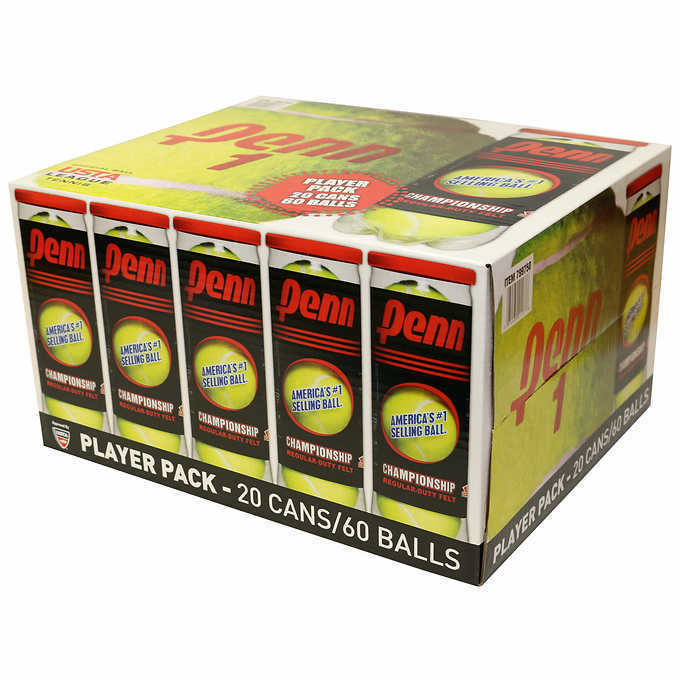 Penn Championship Tennis Balls 20-pack  ~ Free Shipping