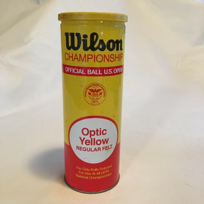 Vintage Tennis Ball Can - Wilson Optic Yellow