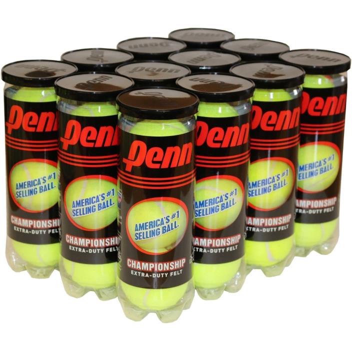 Tennis Balls 12 Cans Outdoor Play Tennis Matches Sports 36 Balls Sporting Penn