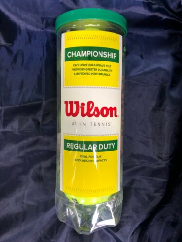 New Wilson Championship Regular Duty Tennis Balls (1-can).