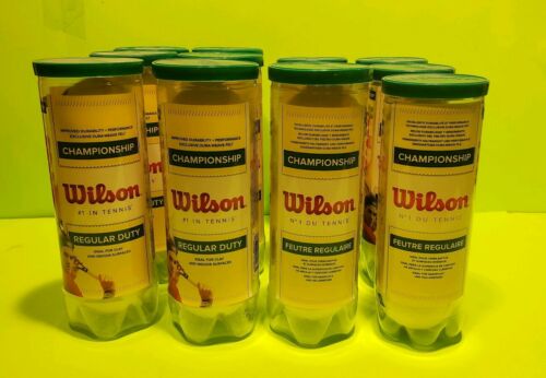 36 New Wilson Championship Regular Duty Tennis Balls (12 cans) Free Shipping