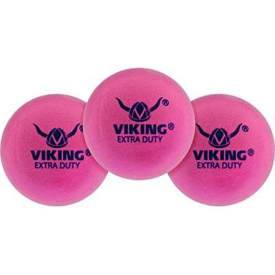 Viking Extra Duty Platform Tennis Balls (Sleeve of 3) (Pink)