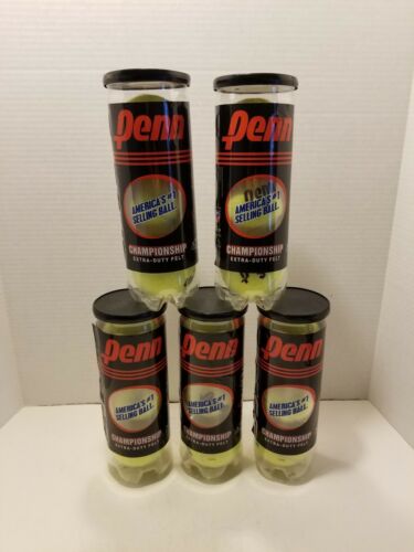 5 packages of Penn Championship Extra Duty Felt Tennis balls 3-pack NEW SEALED
