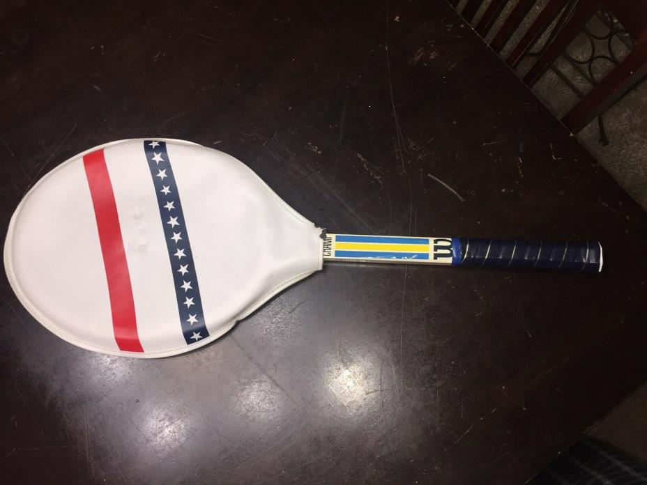 Vintage Wilson Junior Champ Tennis Racquet with cover