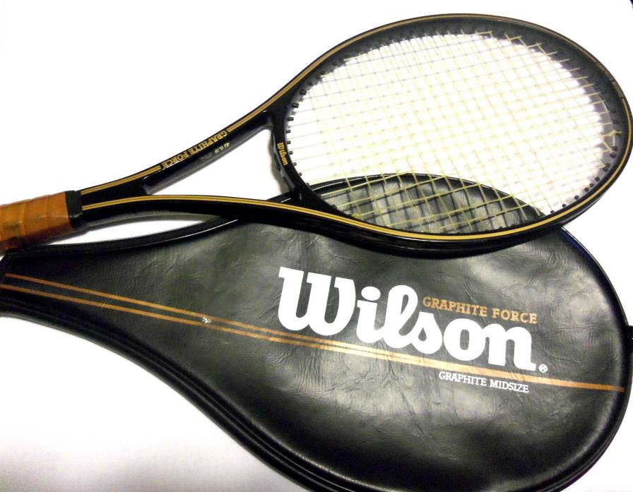 Nice Wilson Graphite Force Midsize Tennis Racquet w/ Racket Head Cover