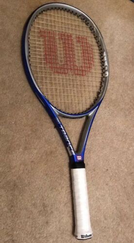 Wilson Hyper Carbon Double Braided Red, White, And Blue Tennis Racquet