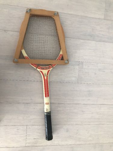 Vintage Johnny Walker Mark III Tennis Racquet Racket Wooden Retro MEDIUM 7-ply