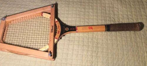 VINTAGE BANCROFT WOODEN TENNIS RACQUET-RACKET WITH FRAME!!  CINCINNATI