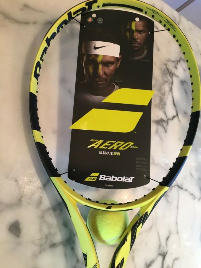 Babolat Pure Aero  Team 2019 tennis racquet, 1/2 grip, NEW, free shipping
