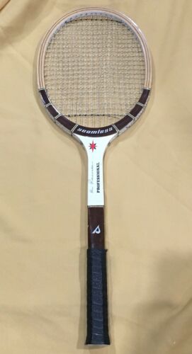 EXCELLENT KEN ROSEWALL Tennis ~ Vintage Seamless Wooden Racquet