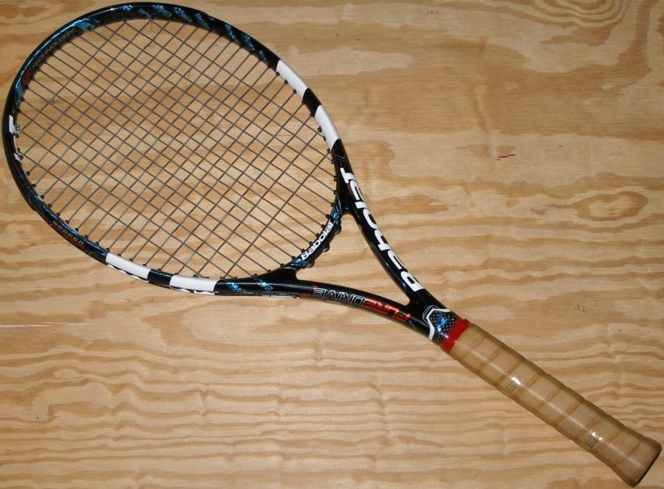 Babolat Pure Drive + Plus GT 4 3/8 2012 2013-2014 Tennis Racket, Leather Grip